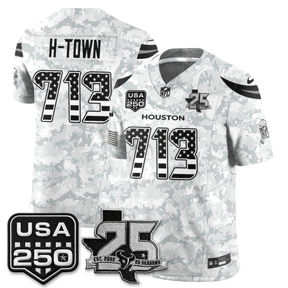Houston Texans 2026 Salute to Service Edition Vapor Jersey - Stitched