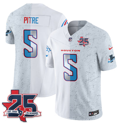 Houston Texans Fan Gear Split Vapor Jersey - Stitched