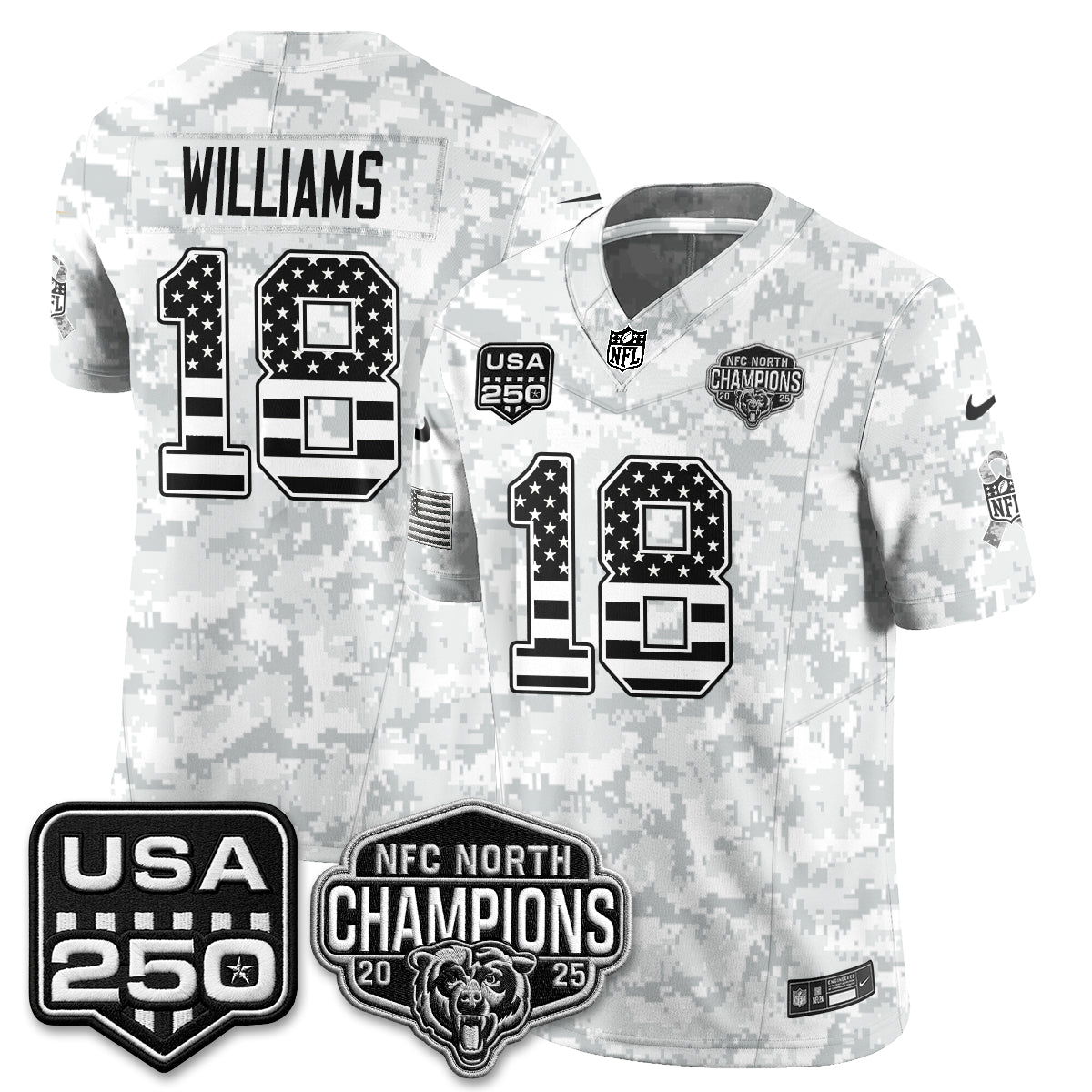 Chicago Bears 2026 Salute to Service Edition Vapor Jersey - Stitched (2)