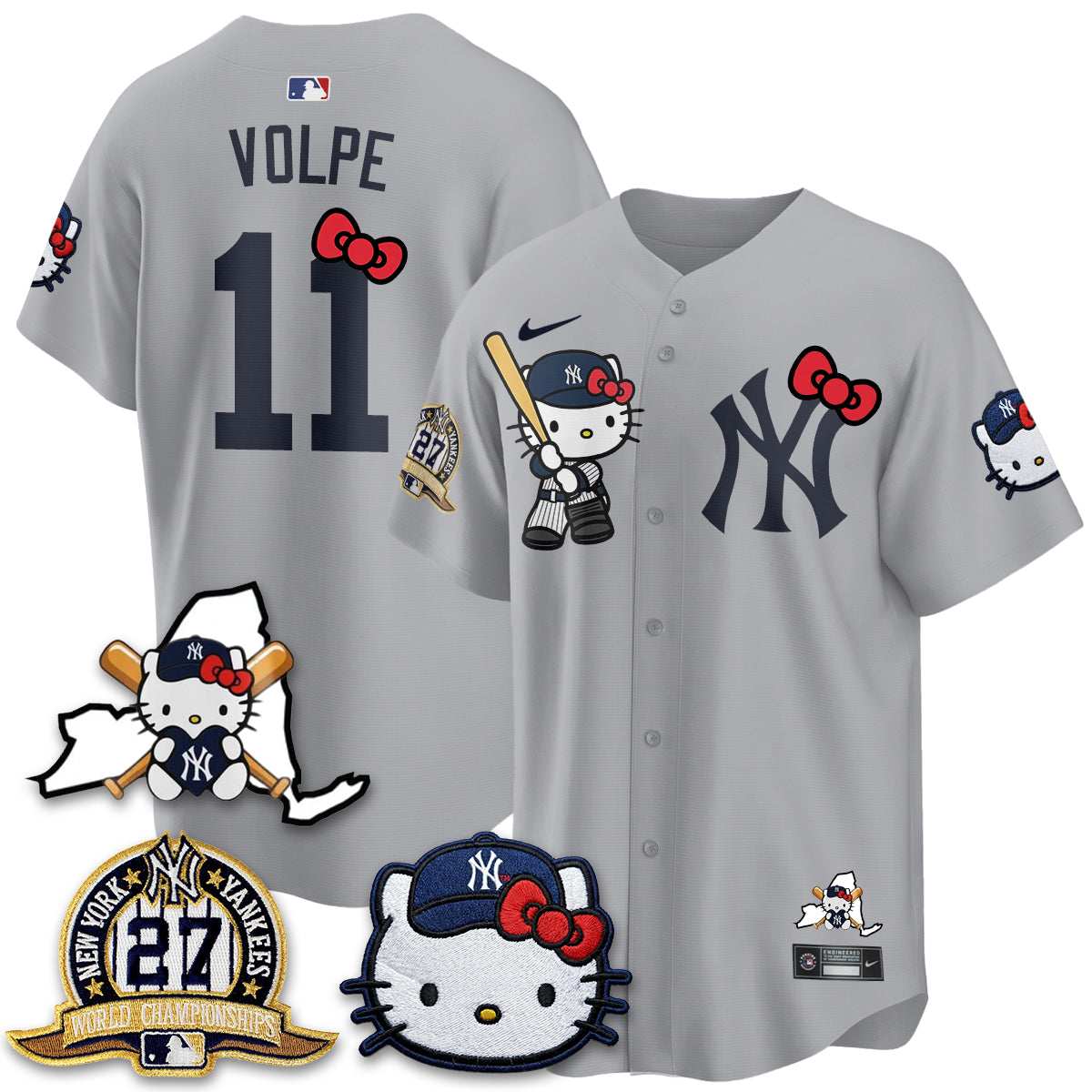 New York Yankees Meow KT 2026 Vapor Limited Jersey - All Stitched
