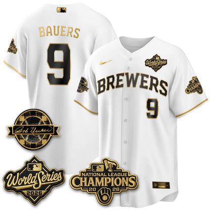 MIL 2026 NL Champions - Uecker Patch Vapor Jersey - Stitched -NQD (TT)
