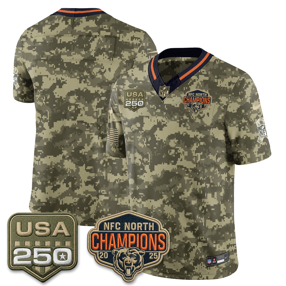 Chicago Bears 2026 Salute to Service Edition Vapor Jersey - Stitched (2)