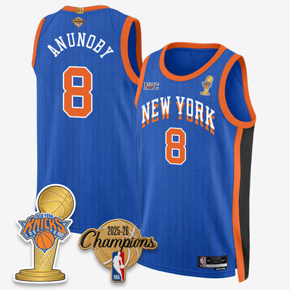 New York Knicks 2026 Basketball Champions Vapor Jersey - Stitched