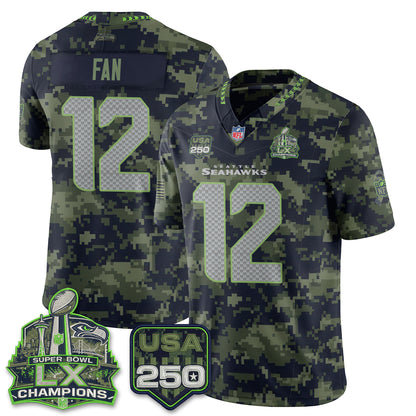 Seattle Seahawks 2026 Salute to Service Edition Vapor Jersey - Stitched-NQD