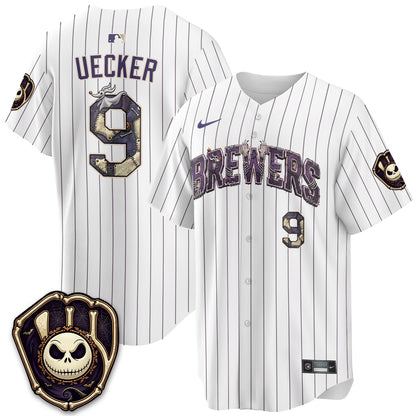Milwaukee Brewers Nightmare Edition Vapor Jersey - Printed
