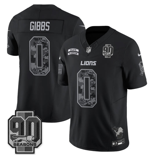 Detroit Lions 2026 Salute to Service Vapor Jersey V2- Stitched