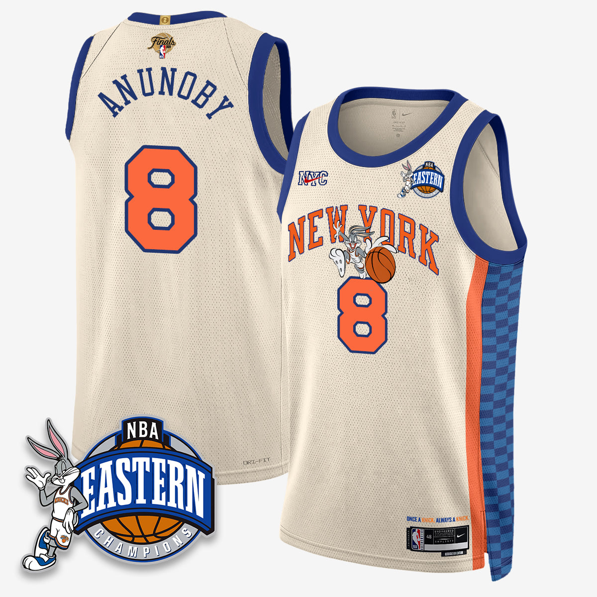 New York Knicks 2026 NBA Finals x Bunny Vapor Jersey - Stitched