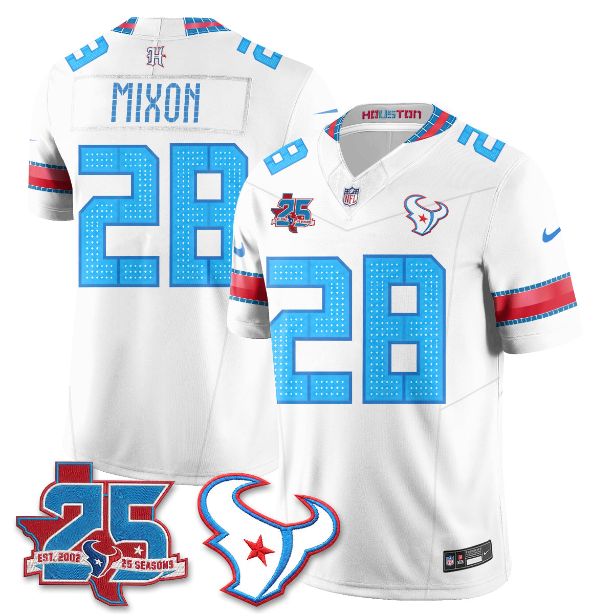 Houston Texans 2026 Rivalries Vapor Jersey - Stitched (7)