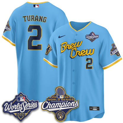 Milwaukee Brewers 2026 WS Champions Vapor Jersey - Stitched