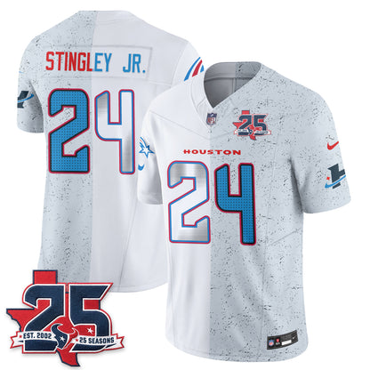 Houston Texans Fan Gear Split Vapor Jersey - Stitched