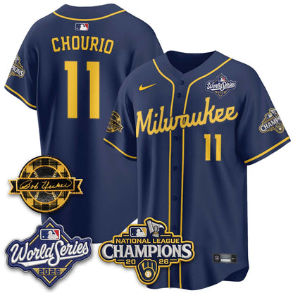 MIL 2026 NL Champions - Uecker Patch Vapor Jersey - Stitched -NQD (TT)