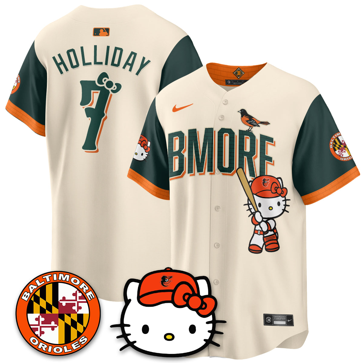 Baltimore Orioles x Meow Kitty Vapor Premier Limited Jersey - Stitched
