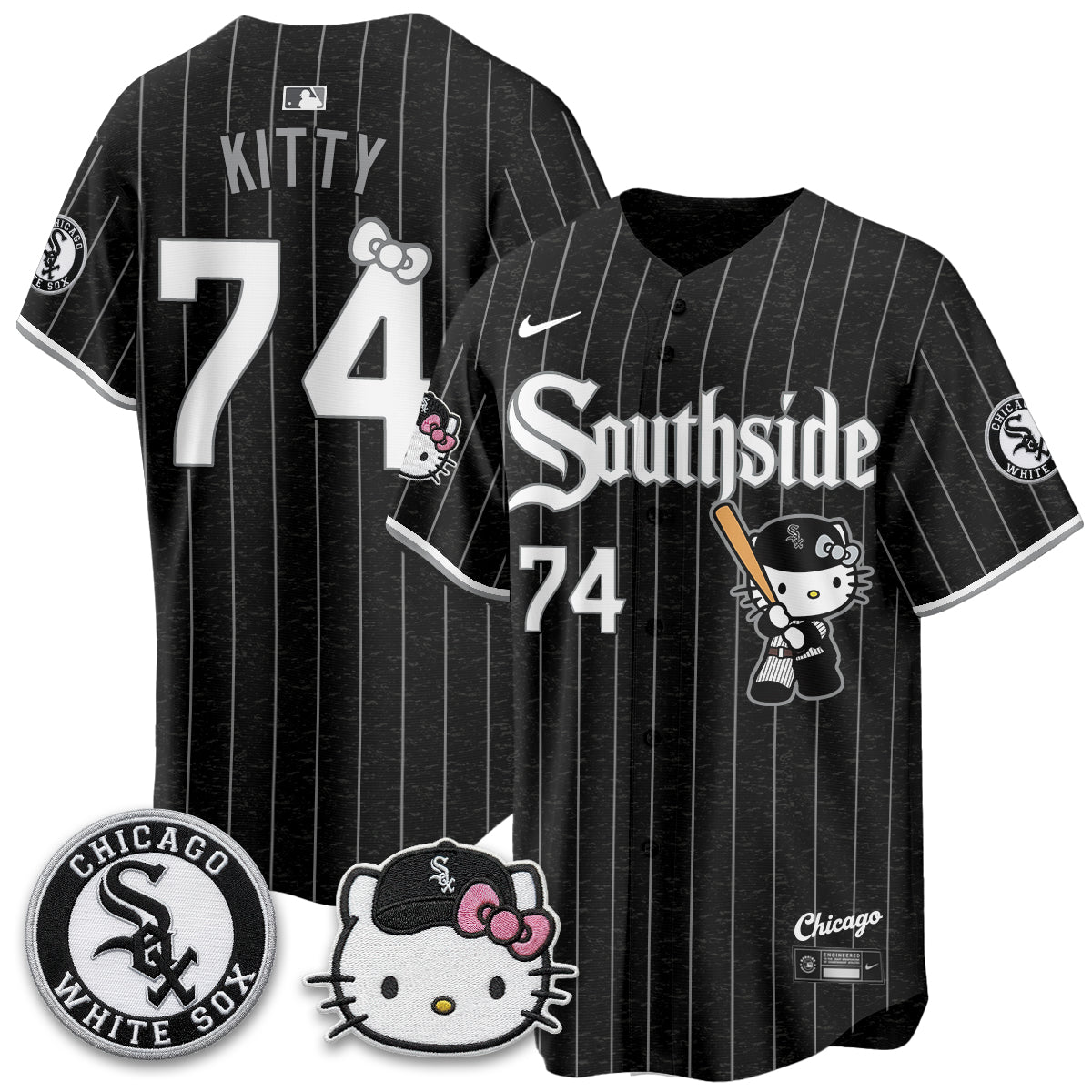 Chicago White Sox x Meow KT Vapor Jersey - Stitched