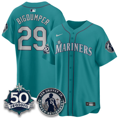 Seattle Mariners Ken Griffey Jr. Patch Vapor Premier Limited Jersey - All Stitched