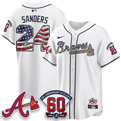 Atlanta Braves 2026 Independence Day USA Vapor Limited Jersey - Stitched
