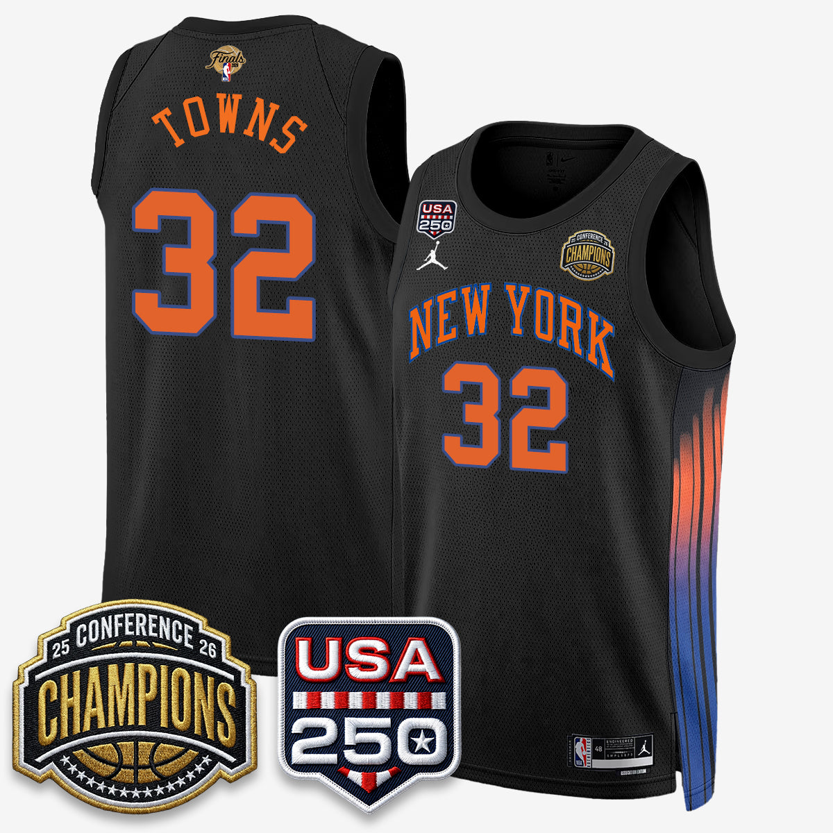 New York Knicks 2026 NBA Eastern Conference Champions City Edition Jersey - Stitched