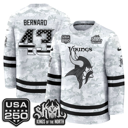 MIN 2026 Salute To Service Edition Hockey Jersey - Printed