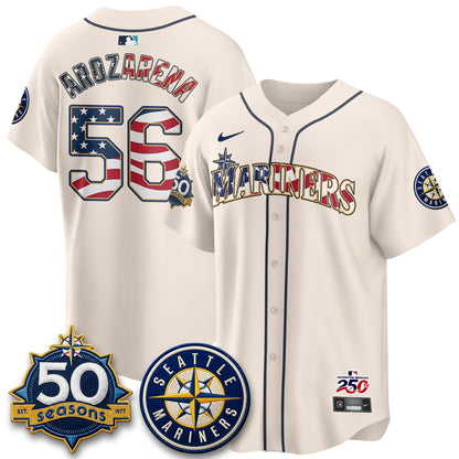 Seattle Mariners Americana 2026 Vapor Limited Jersey - Stitched