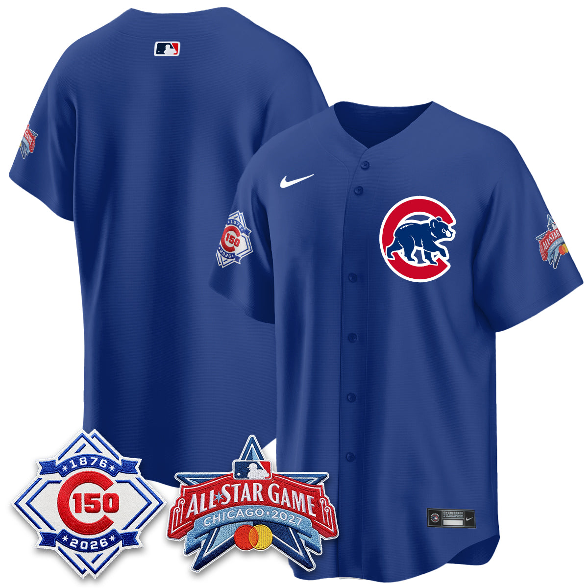 Chicago Cubs 2027 All Star Game Vapor Limited Blue Jersey - Stitched