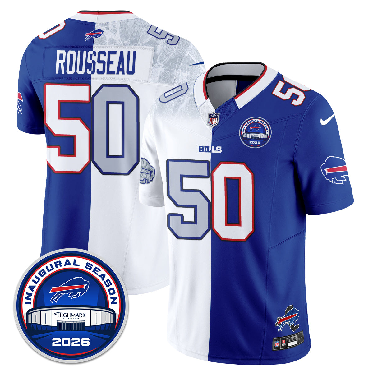Buffalo Bills 2026 Split Edition Vapor Jersey - Stitched