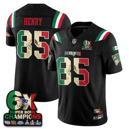 New England Patriots Mexico Edition Vapor Jersey - Stitched