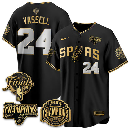 San Antonio Spurs 2026 Basketball Finals Vapor Special Jersey - Stitched