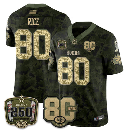 San Francisco 49ers 2026 Salute to Service Edition Vapor Jersey V2- Stitched-NQD