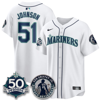 Seattle Mariners Ken Griffey Jr. Patch Vapor Premier Limited Jersey - All Stitched