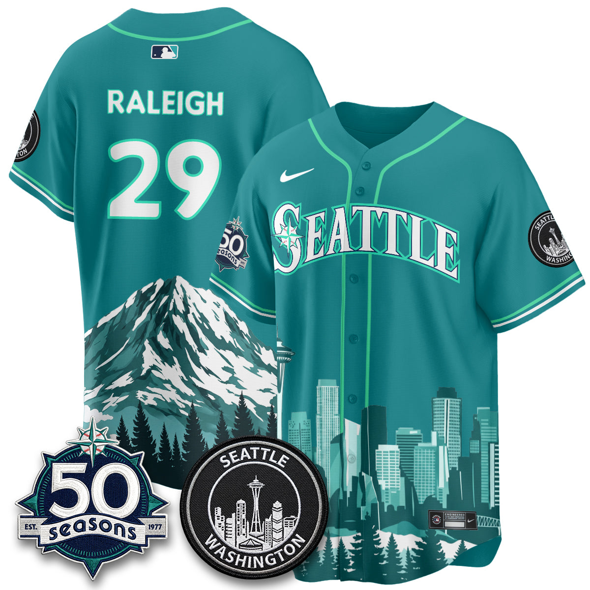 Seattle Mariners City Edition Vapor Jersey - Stitched