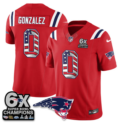 New England Patriots America Edition Vapor Jersey V2- Stitched
