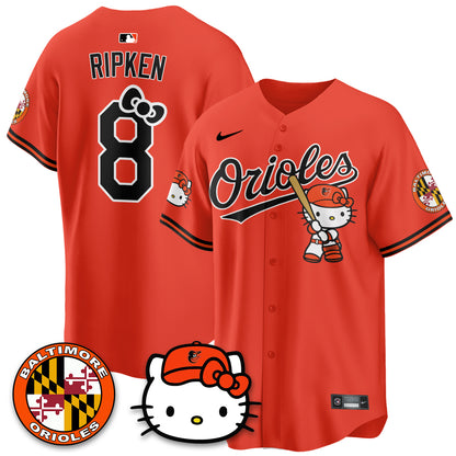 Baltimore Orioles x Meow Kitty Vapor Premier Limited Jersey - Stitched