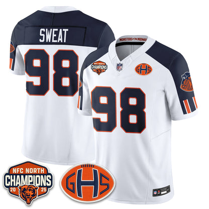 Chicago Bears 2026 Rivalries Split Edition Vapor Jersey - Stitched