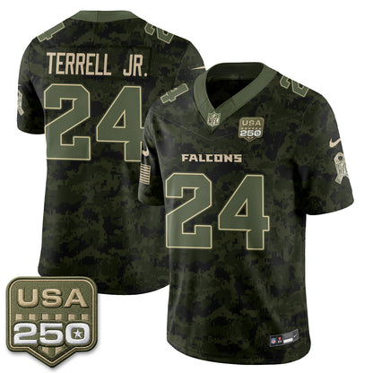Atlanta Falcons 2026 Salute to Service Vapor Jersey - Stitched