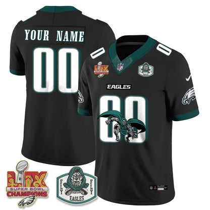 Philadelphia Eagles x Green Cape Villain Edition Vapor Custom Jersey - Stitched