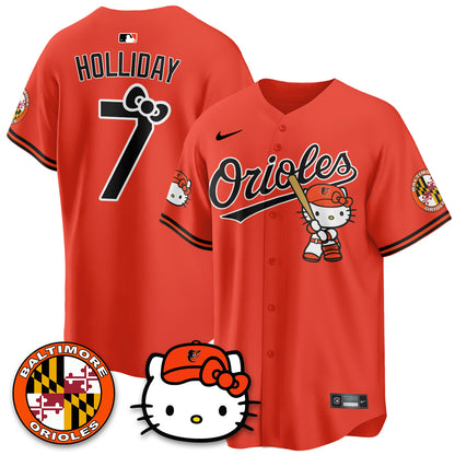Baltimore Orioles x Meow Kitty Vapor Premier Limited Jersey - Stitched