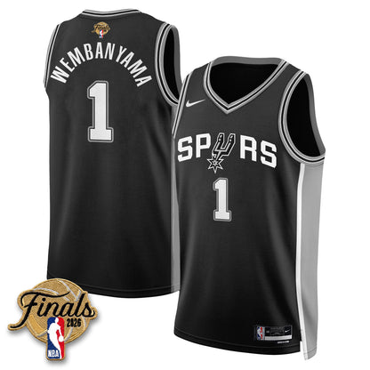 San Antonio Spurs 2026 NBA Western Conference Champions Vapor Jersey V2- Stitched