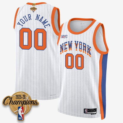 New York Knicks 2026 Basketball Champions Vapor Custom Jersey V2- Stitched