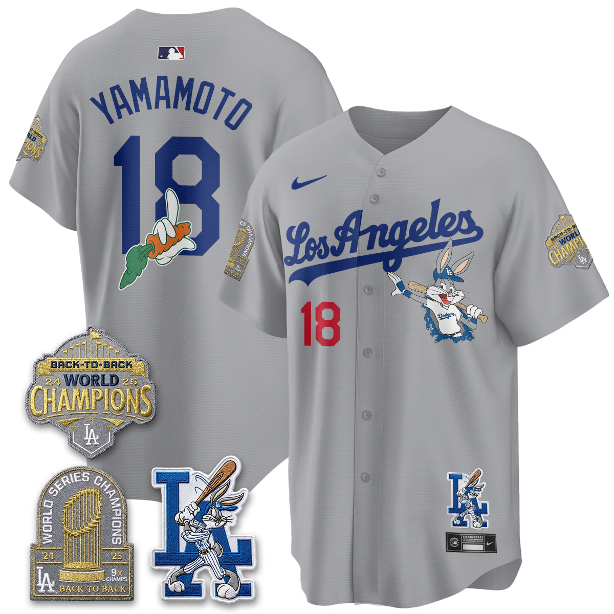 Los Angeles Dodgers Bunny Vapor Limited Jersey - All Stitched