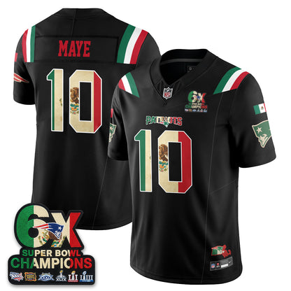 New England Patriots Mexico Edition Vapor Jersey - Stitched