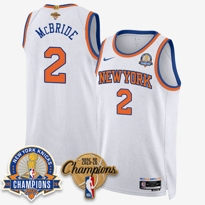 New York Knicks 2026 Basketball Champions Gold Edition Vapor Jersey- Stitched