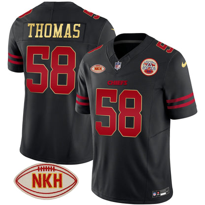 Men's Chiefs NKH Patch 2023 Vapor Limited Jersey - All Stitched