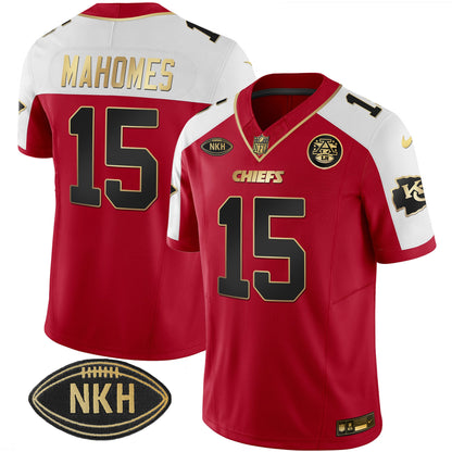 Men's Chiefs NKH Patch 2023 Vapor Limited Jersey - All Stitched