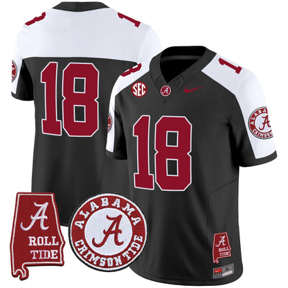 Men's Alabama Crimson Tide Vapor Limited Jersey V4 - Alabama Map - All Stitched