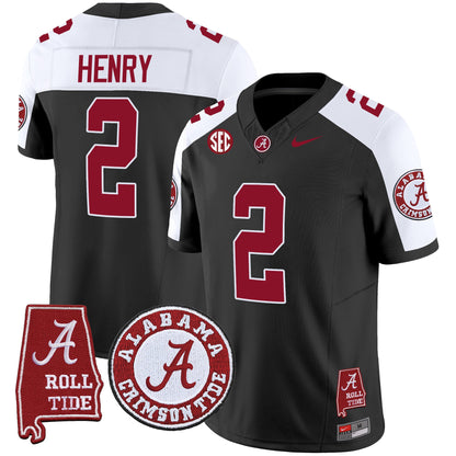 Men's Alabama Crimson Tide Vapor Limited Jersey V4 - Alabama Map - All Stitched