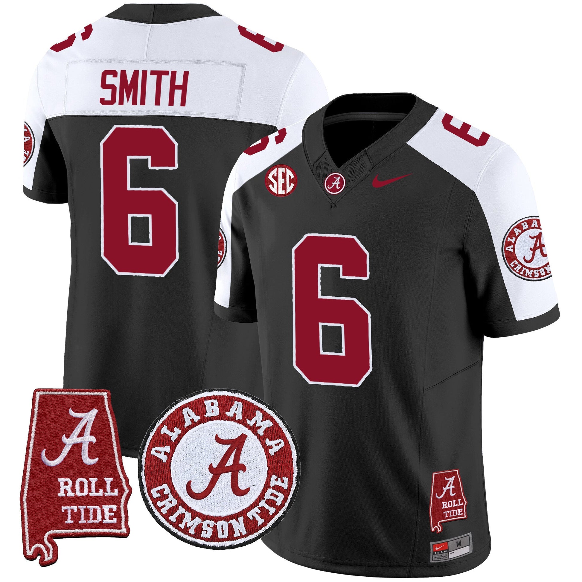 Men's Alabama Crimson Tide Vapor Limited Jersey V4 - Alabama Map - All Stitched
