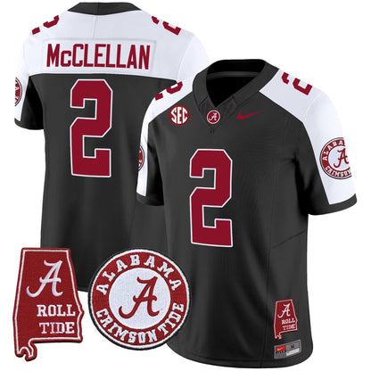 Men's Alabama Crimson Tide Vapor Limited Jersey V4 - Alabama Map - All Stitched