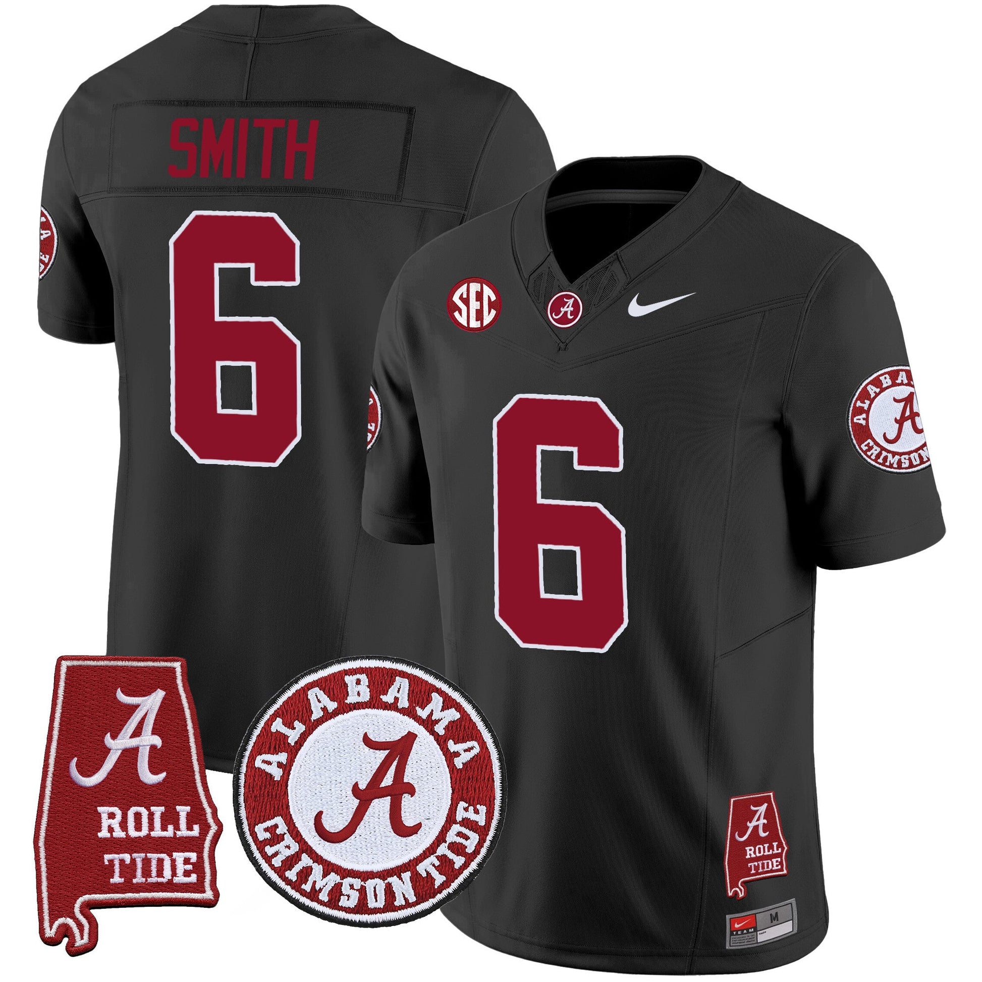 Men's Alabama Crimson Tide Vapor Limited Jersey V4 - Alabama Map - All Stitched