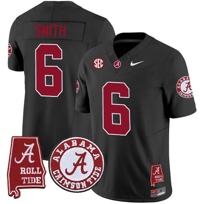 Men's Alabama Crimson Tide Vapor Limited Jersey V4 - Alabama Map - All Stitched