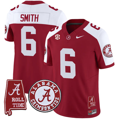 Men's Alabama Crimson Tide Vapor Limited Jersey V4 - Alabama Map - All Stitched