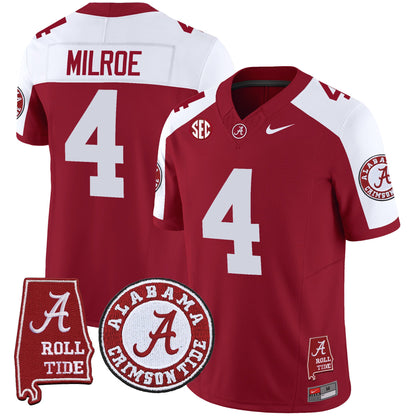 Men's Alabama Crimson Tide Vapor Limited Jersey V4 - Alabama Map - All Stitched